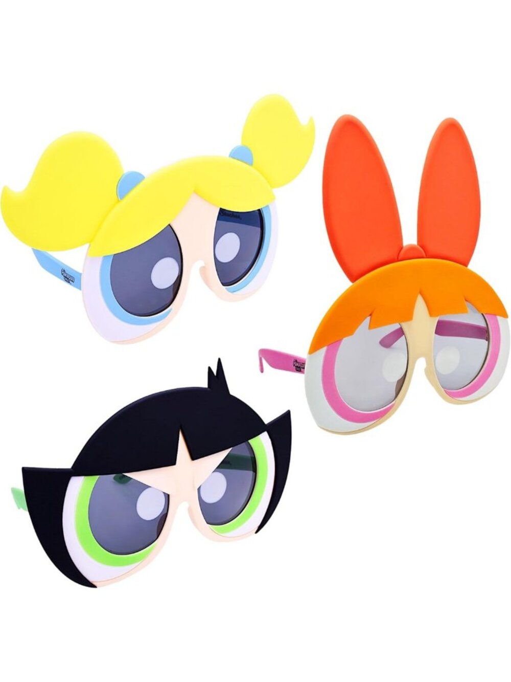 Powerpuff Girls Costume Sunglasses - Fun Bubbles, Blossom & Buttercup Styles
